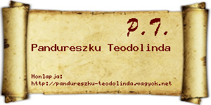 Pandureszku Teodolinda névjegykártya